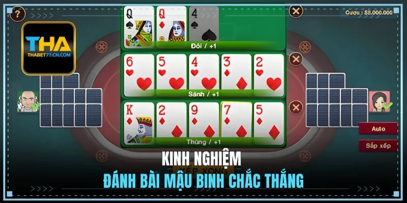 Kinh nghiệm đánh bài Mậu Binh chắc thắng